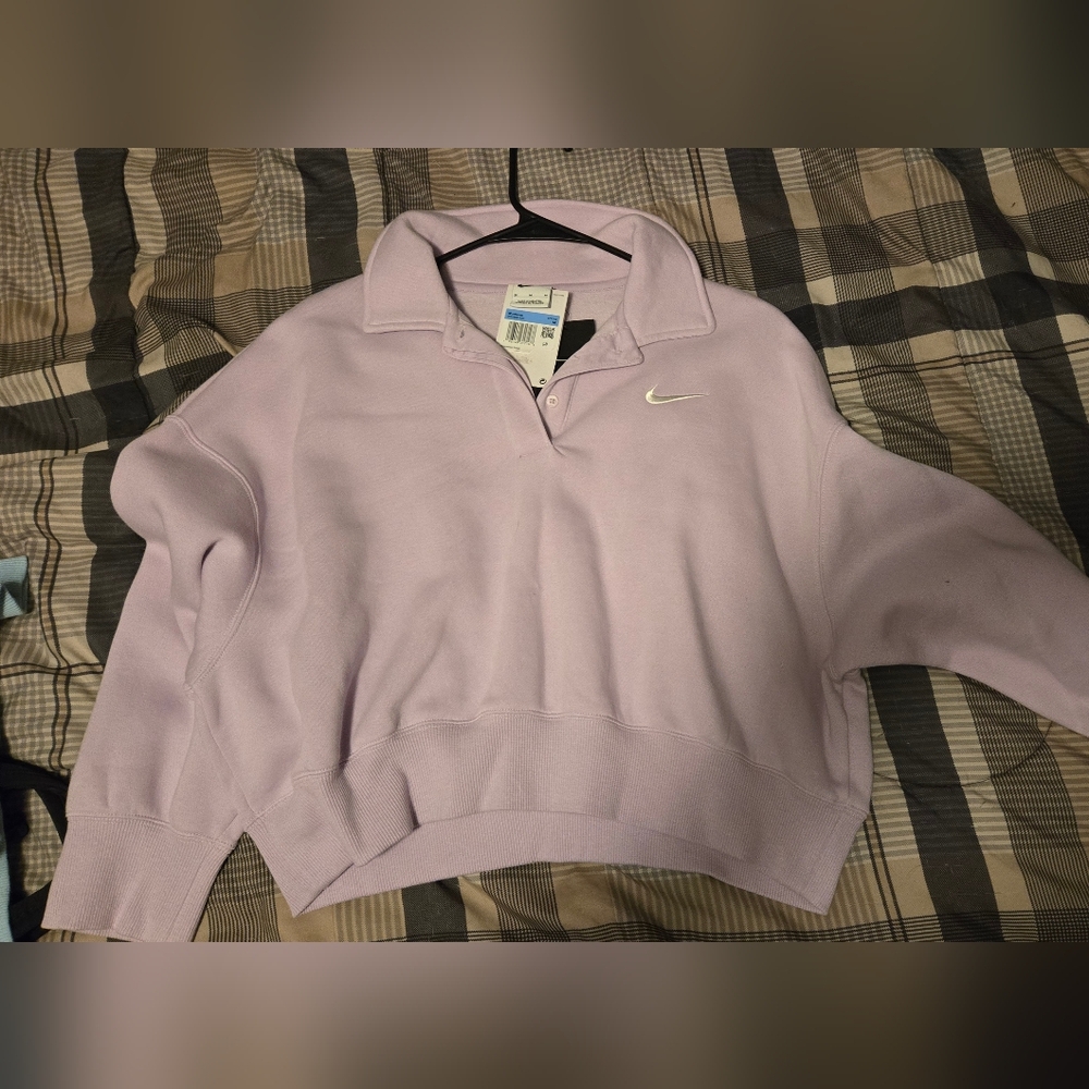 Nike cropped Polo Sweater